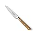 Sabatier - Cuchillo de oficina - Ideal para cortar/pelar frutas y verduras - Cuchillo de cocina profesional - Acero inoxidable y madera - 10 cm - Marrón