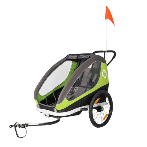 Hamax Trailer unisex per adulti, verde/grigio, taglia unica