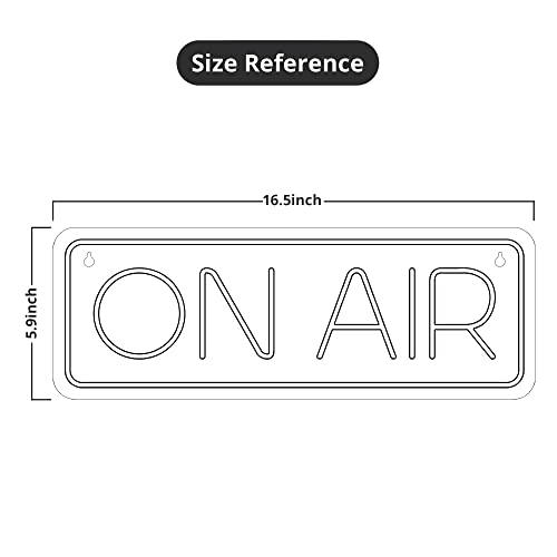 Lumoonosity On Air Sign - Live On Air Neon Sign For Twitch, Tiktok, Youtube Streamers/Gamers - Live Streaming/Recording Light Sign – Red Cool Led Signs For Studio, Wall, Bedroom, Game Room Decor #TOP4