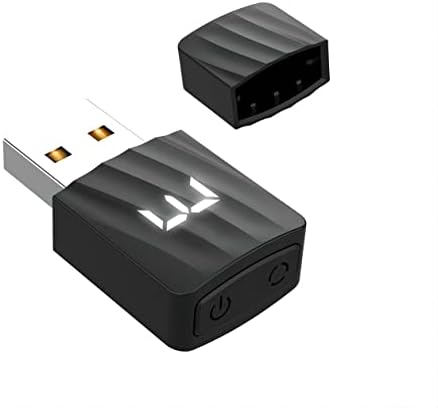 NYIEFADA Mouse Jiggler Undetectable for Laptop, Automatic USB Mouse Mover, Driver Free ON/Off Switch, Digital Display Mini Shaker with Protective Cover 3 Modes, Prevent Computer Laptop Sleeping