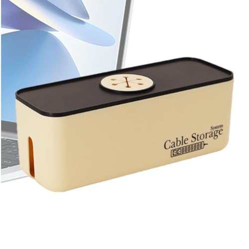 Hogvinnatil Caja organizadora de cable, organizador del cargador | Organizador del cable del teléfono - Accesorios de escritorio, estuche de energía del cargador no deslizante para la