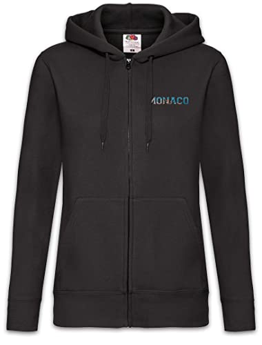 Urban Backwoods Monaco Femme Zip Hoodie avec fermeture éclair et capuche ajustable