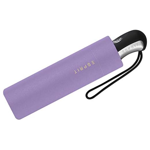 Esprit - Parapluie Pliant Femme Ouverture & Fermeture automatiques Easymatic 3-Sec Light Taille 28 cm Lila