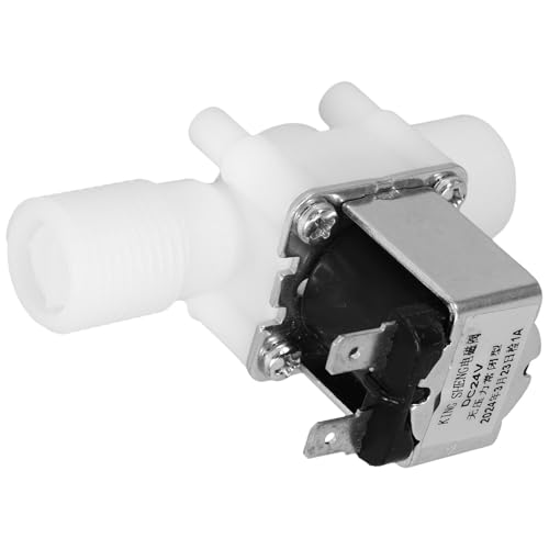 WRITWAA Válvula Solenoide de Agua de 24 V Dc Normalmente Cerrada Rosca Externa Paralela de 1/2 Pulgada de Plástico Resistente para Riego Control de Aspersores y Automatización