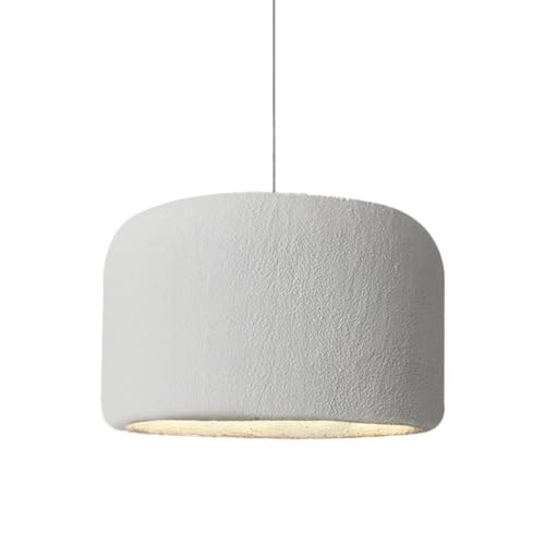 yayiaie Modern Minimalist White Pendant Light, Textured Dome Hanging Light Fixture, Hand...