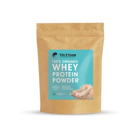 Organic Whey Protein 750g, Natural Chocolate Flavour, with Pure Cacao and Coconut Sugar (25 Servings) Cover