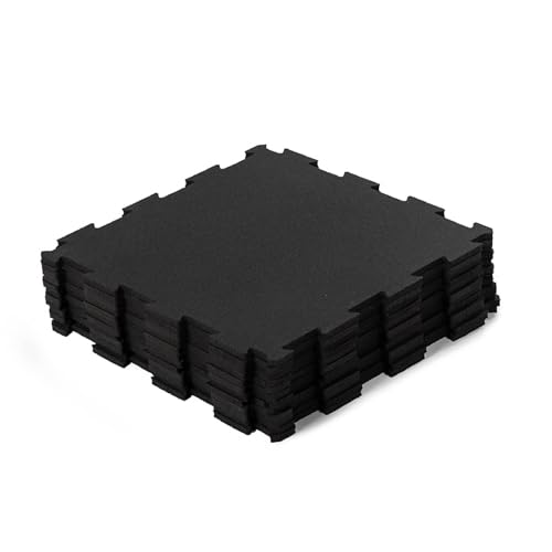 Titan Fitness 12 PK Zip Tile Flooring, Black...