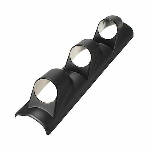 AWPWAY 2 6 52MM ABS TRIPLE HOLE PILLAR GAUGE MOUNT HOLDER BLACK for Buick|for Cadillac|Chevy|Chrysler|Dodge|Ford|GMC|Hudson|Jeep|Mercury|Olds|Packard|Plymouth|Pontiac|Studebaker|VW|Willys SG0694