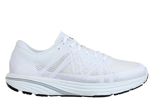 MBT Speed 1000-3 Lace UP W,Mujer,Zapatos Deportivos con Cordones,Deportivo,Zapato Informal,Zapato bajo,Blanco (White),42 EU / 7.5 UK