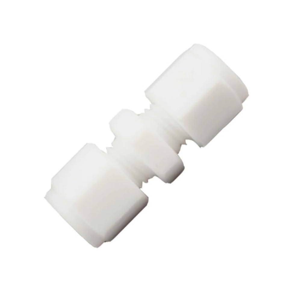 1 2 3 4 6 8 10-35mm Tube OD PTFE Compression Union Connector Coupler Pipe Fitting High Temperature Resistance(35mm)