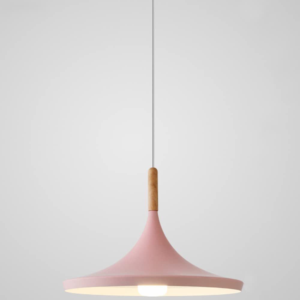 Luz moderna colorida aluminio macaron colgante altura regulable techo E26 6