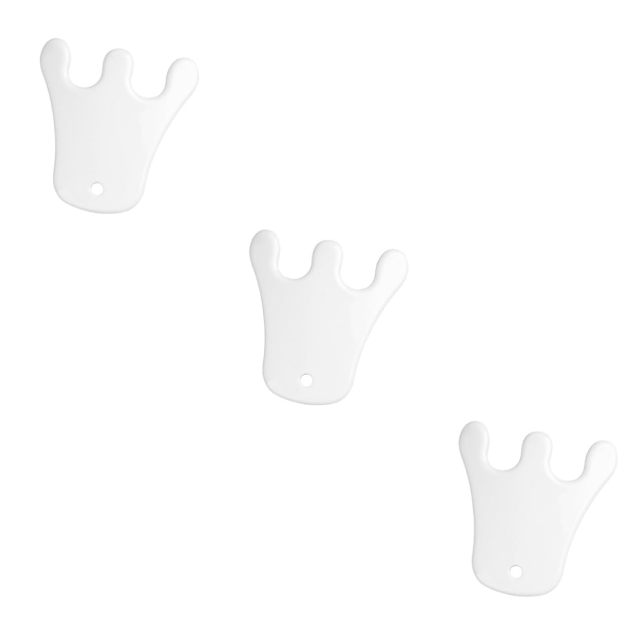 Gatuida 3 Pièces Massage Jade Planche De Guasha Accessoires De Beauté Pour Femmes Outils Du Visage Pour Les Soins De La Peau Outil En Céramique De Guasha En Céramique Plaque De Grattage