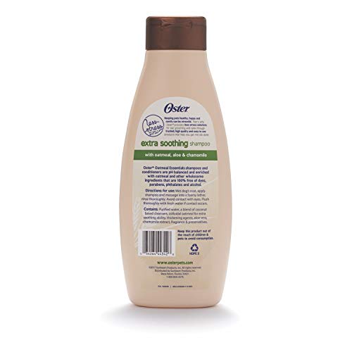 Oster Oatmeal Essentials Shampoo, 18-Ounce, Extra Soothing Oster Oatmeal Essentials Shampoo, 18-Ounce, Extra Soothing