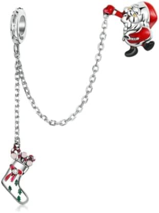 Christmas Charm Beads Original 925 Sterling Silver Love Family Bead Charms for Pandora Bracelets Women's Jewellery