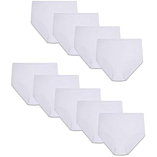 Fruit of the Loom womens Tag Free Cotton Brief Panties (Regular & Plus Size)
