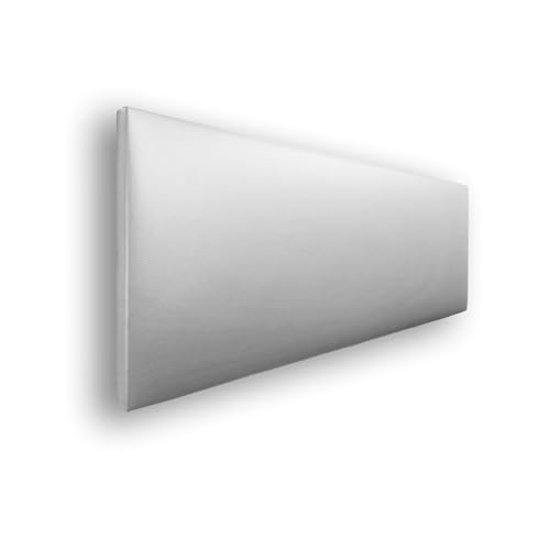Silcar Home - Cabecero Jep Tapizado en Polipiel - Estructura de Madera, Diseño Moderno y Juvenil - Fácil Instalación - Blanco, 135 cm