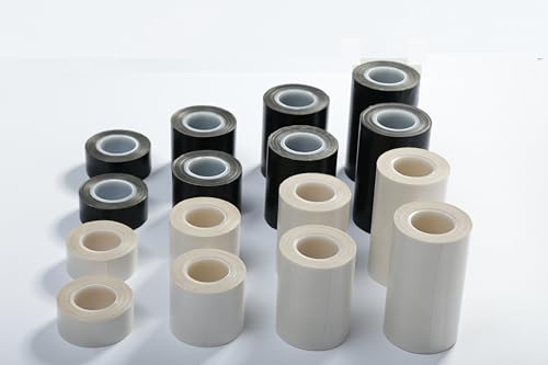 Image of 1Roll 10m Black /White PTFE Teflon Tape Nonstick Tape 500℉ High-Temp Fiberglass Adhesive Tape (White, 3-inch x 33FT)