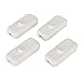 Price comparison product image Torpedo Switch, 2.5Amp Inline Switch White for Small Appliance or Lamp Accepts 2 Core Flat Wire-4 Pack