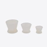 3pcs Flexible Dental Lab Silicone Mixing Cup Acrylic Bowl Dish