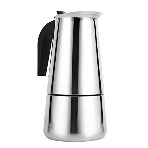 HAOHIZE Caffettieras da Piano Cottura, Caffettieras Italiana Caffettieras in Acciaio Inossidabile Macchina per caffè Espresso Fornello Uso Domestico per Ufficio per Caffettieras Classica, (450ml)