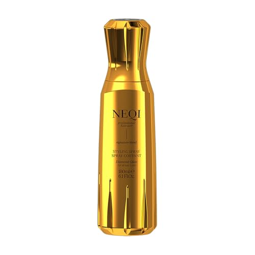 NEQI DIAMOND GLASS Spray Protecteur Thermique 180ml – Spray Brillance pour Tous Types de Cheveux, Protection Hydratation, Cheveux Soyeux et Lisses, Effet...