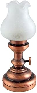 Wonham Dolls House Miniature 1:12 Scale Lighting Led Battery Light Copper Oil Gas Lamp