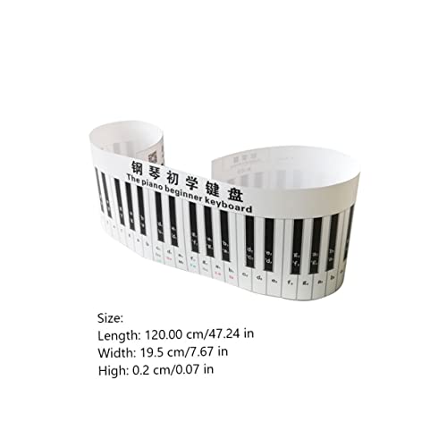 DRESSOOS Clavier De Piano Simulé Clavier Électronique Clavier De Piano De Bureau Piano 3D Clavier Piano Fournitures D’Apprentissage Touches Piano Stickers Piano Autocollants Piano Clavier - Les Beatles, Paul McCartney, John Lennon, RIngo Starr, George Harrison DRESSOOS Clavier De Piano Simulé Clavier Électronique Clavier De Piano De Bureau Piano 3D Clavier Piano Fournitures D'Apprentissage Touches Piano Stickers Piano Autocollants Piano Clavier – Image 6