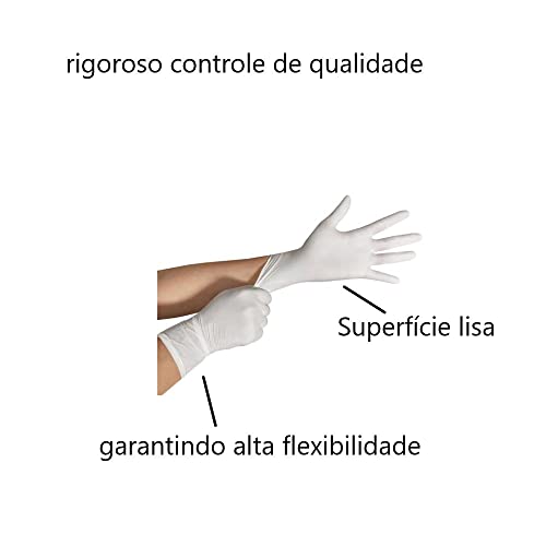 Luva Látex de Procedimento Tamanho M com 100 Peças - 7898945443036 - SUPERMAX