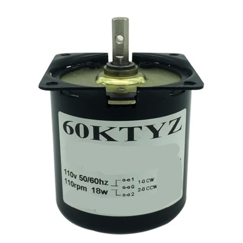 XUXINYCS Motor de engranaje síncrono de imán permanente CA 110-220 V de alto par motor pequeño 60KTYZ CW/CCW máquina expendedora de cortinas para barbacoa