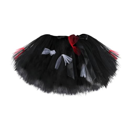 Jupe de danse princesse en tulle plissé fin pour fille