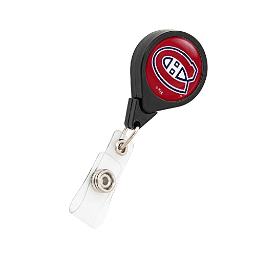 Desert Cactus Montréal Canadiens Retractable Badge Holder NHL Team ID Reel with Ticket Clip for Lanyard, Work, School & Office Access