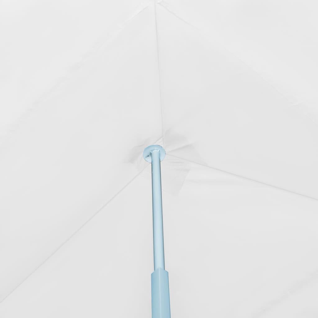 Carpa Plegable 3x9 m con 8 Paredes Blanco | Tela Oxford con recubrimiento PVC, armazon de acero, 2 entradas con cremallera, facil montaje