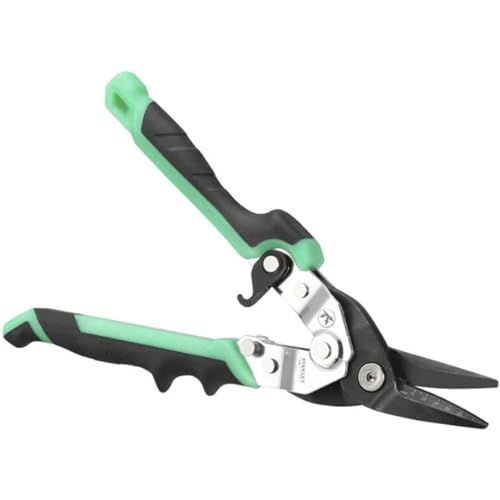 Stanley Fmht73557-0 Cisaille Aviation Ergo 250Mm Passe-Franc Droite - Gamme FatMax - Revêtement Oxyde Noir - Plus Ergonomique -Graduation De La Lame Aluminium