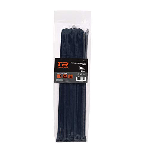 TR industriel multifonction anti-UV FMK Attaches de câbles Noir 18 pouces-Lot de 50 Cover
