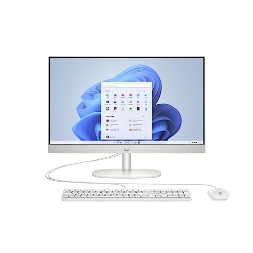 HP All-in-One PC 24-cr0110ng 60,45cm (23,8') FHD-Display, AMD Ryzen 3 7320U, 8GB DDR5 RAM, 512GB SSD, AMD Radeon, Dos