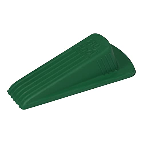 Master Manufacturing Big Foot Colorstop Floor Doorstop Wedge, Heavy Duty Non-Slip Large Rubber Door Stopper, Match Carpet Or Floor Color, Made In The Usa, Green #TOP5