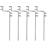 5 Stück Dental Röntgen Ausrichtungsarm Set, doppelseitige Metallstange für Röntgenpositionierung, Edelstahl, farblich markiert, 17 x 4 x 1 cm