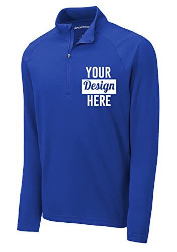 INK STITCH Custom Men St273 Design Your Own Stitching Logo Texts French Terry Lightweight Half Zip Pullover2