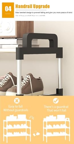 Solution de rangement portable pour petits espaces et étagère à chaussures pour placard
