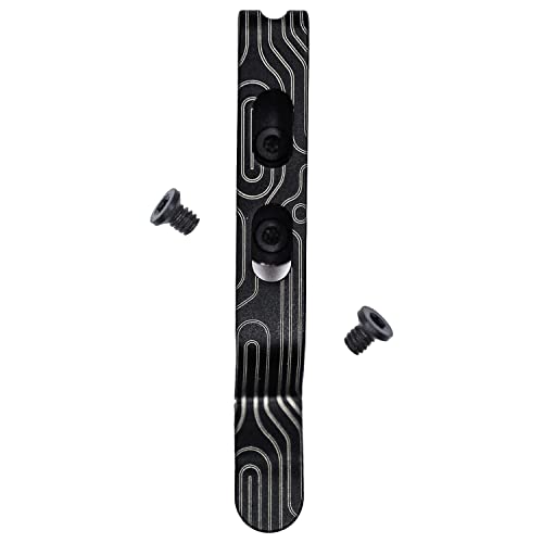 Titanium Pocket Clip. Leatherman Free (P2, P4, T2 & T4) for Curl & Bond. TC4 Titanium. Matte Finish. 2 Screws. 5 Custom Designs. Additional Carry Options - 'Norwegian Wood Dark'