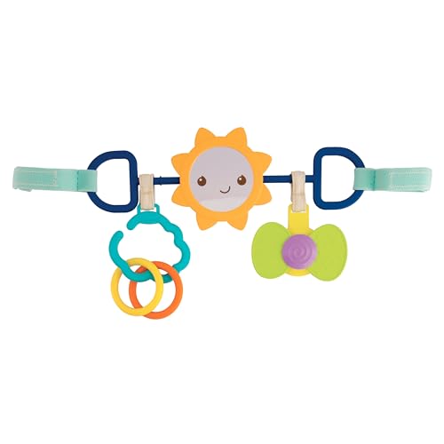 Image of Infantino Sensory Travel Bar - Engaging Activities for Car Seats & Strollers, Promotes Sensory Development, Easy to Install & Durable
