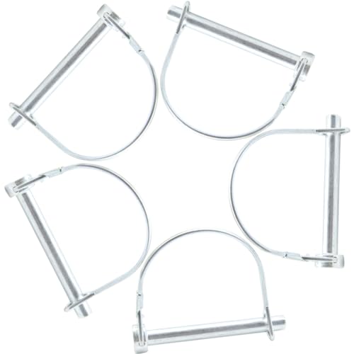 Ruidee 5 Pezzi Perno di Bloccaggio 8x70mm Heavy Duty Bloccaggio a Filo a Forma D Giunto di Sicurezza per Impieghi Perni di Blocco per Filo Pollice Perno di Accoppiamento di Sicurezza (DX/8x70mm)