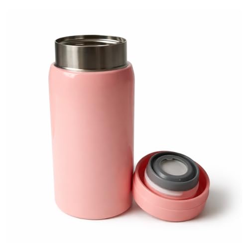Image of 200ml Mini Vacuum Flask | Stainless Steel Water Bottle |Suitable for Office, Travel, Gym, Students,Birthdays, Corporate Gifting,Teachers, and Return Gifts| Leak Proof Hot & Cold Flask (Peach)