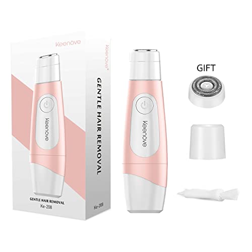 Facial Hair Removal For Women With Powerful Pro. 180 Motor With Additional Replacement Head Keenove Painless Gentle Electric Hair Remover Shaver For Women Face Lips Cheeks Chin Portable Gen. Iii #TOP6