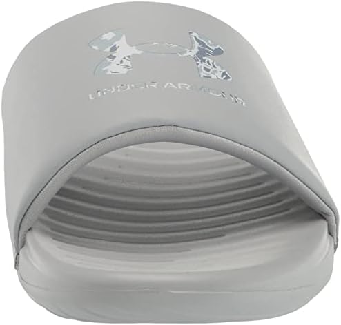 Under Armour Men's Ansa Graphic Logo Slide Sandal, Mod Gray (102)/White, 7 | Image 1