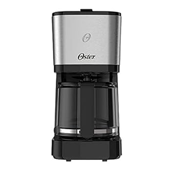 Cafeteira Oster Inox, 1,2L, 110V, Preto/Inox, 750W, OCAF600