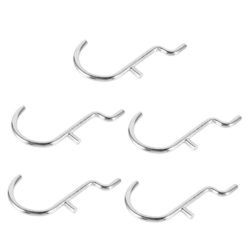 PLAFOPE 5pcs u Shape Peg Hook Pegboard Hook Display Shelf Hooking Tool for Wall Mounted