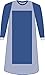 Medline DYNJP2207S Sterile Poly-Reinforced Breathable Impervious Sleeve Sirus Gown, Large, Blue (Pack of 30)