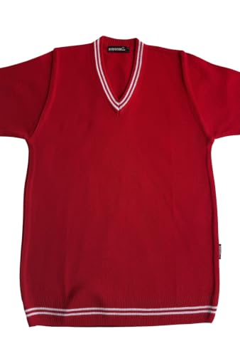 Image of Boy's School Uniform Lining Full Sleeves Sweater - Daffodil