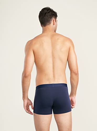 DAVID ARCHY Men's Trunks Underwear Cotton Modal Soft Breathable No Ride Up Pouch Underwear 3,4 or 6 Pack3